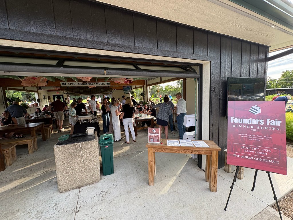 Dinner Series Vol. 1 sign at The Acres